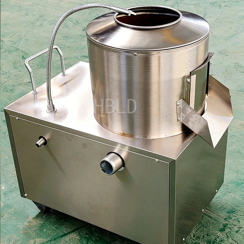 Multifunctional 304 Stainless Steel Potato Cutting Machine - Potato Cleaning & Peeling Machine/Taro Peeler for Kitchen