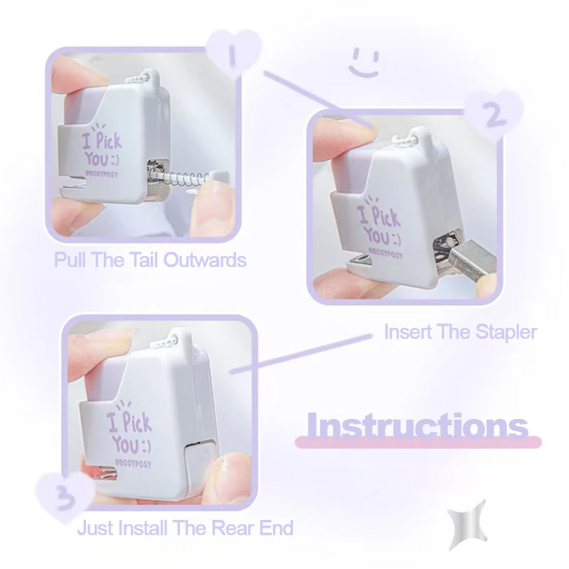 Маленький степлер для сахара, портативный мини-степлер высокого внешнего вида, устройство для переплета документов и данных