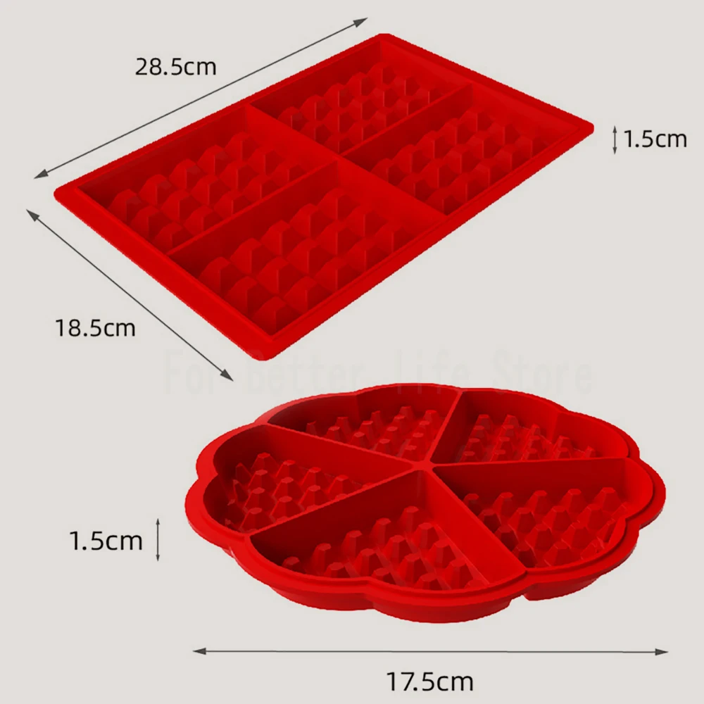 Square Round Waffle cuisine Silicone Molds Cake Mold DIY Waffle Bakeware Baking Mold Pancake Baking Tray cuisine accessoires