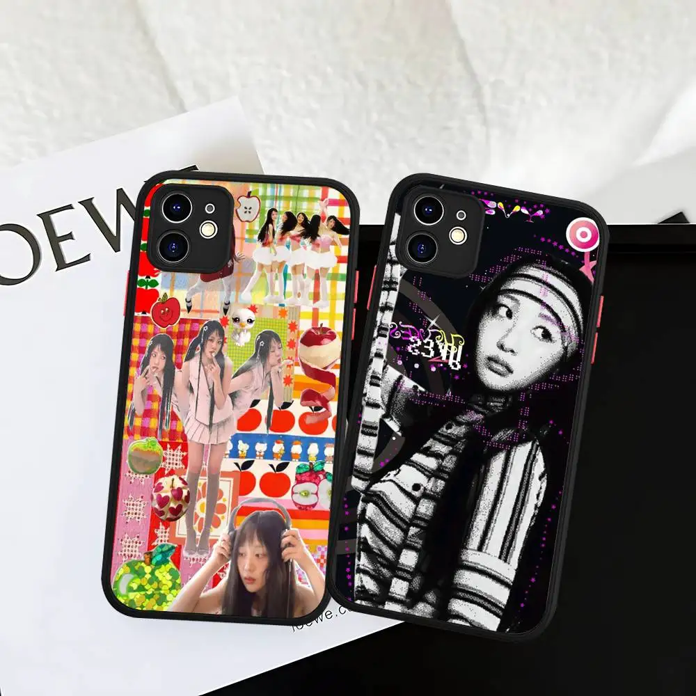 Popular K-pop Group L-Loona Y-Yves Phone Case For IPhone 16 Pro Max 15 14 13 12 11 XS MAX X Plus Candy Color Matte TPU