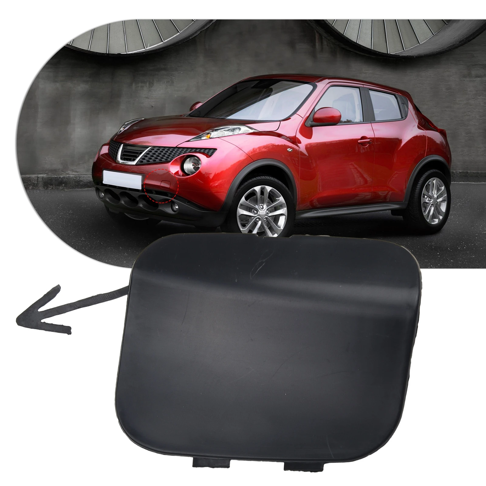 High Quality New Practical Brand New Cover Accessories Replacement Tow Hook Eye Cap Fits Fittings For Nissan Juke 11-14