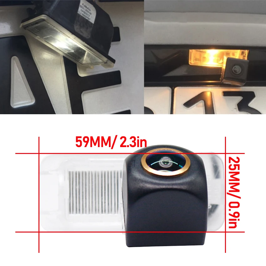 Reverse Camera AHD Night Vision Backup Rear View Parking Golden Fisheye Lens Camera For Ford Mondeo V Wagon Estate MK5 2014~2019