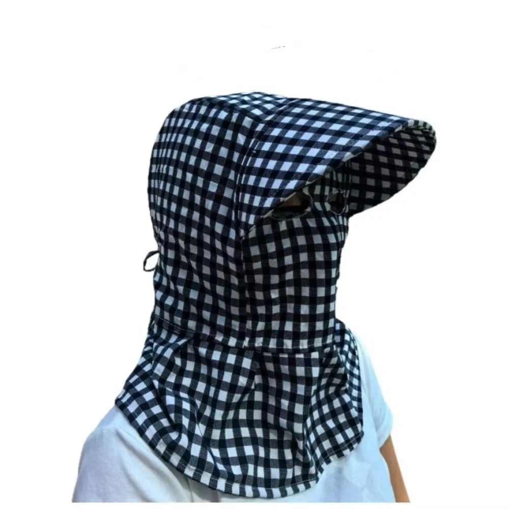 Work Hat Breathable Tea Picking Sun Hat Full Coverage Foldable Face Cover Hat Adjustable Lightweight Wide Brim Hat Tea Picking 3