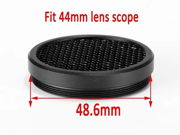 시력 부품 메쉬 44MM / 50MM / 56MM 사냥 장비 광학 시력 소총 범위 캡 Killflash Honeycomb