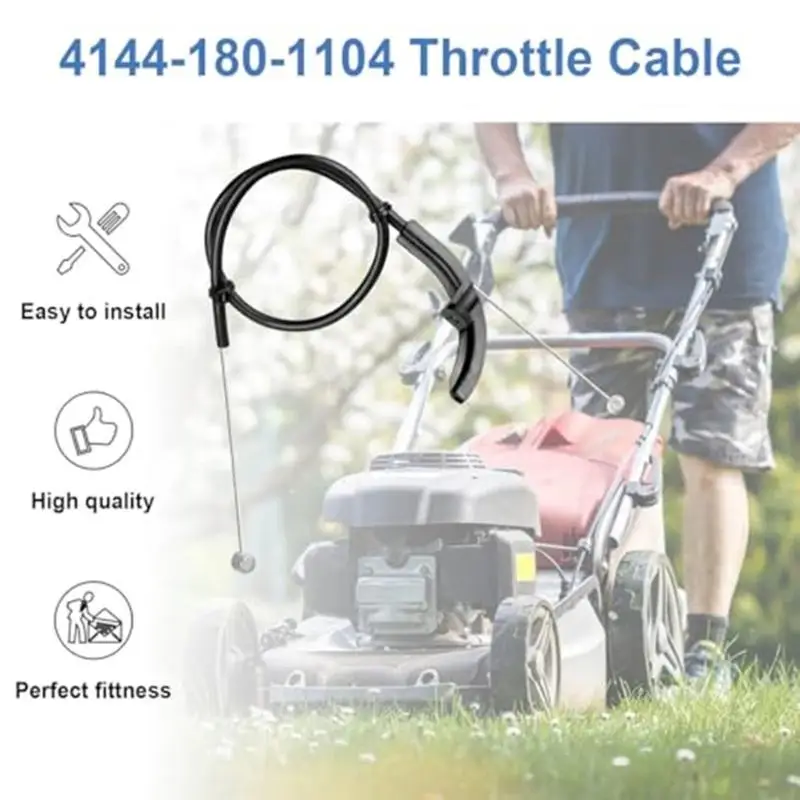 L43A Lawn Mower Throttle Cable High Strength For FS56 FS70 Frequent Gardening Use