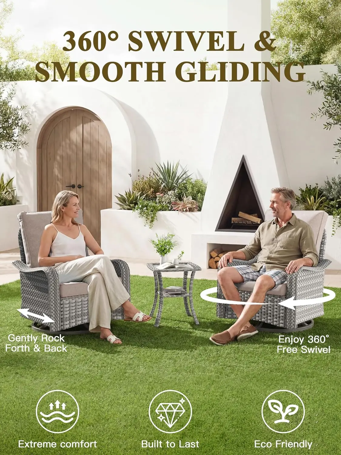 13-Piece Outdoor Conversation Set with 43