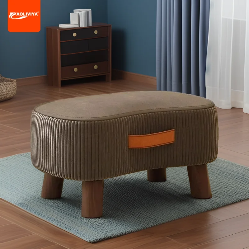 AOLIVIYA Sofa Ottoman Stylish S11 Home Use Comfortable Footstool Lazy Sofa Footrest Shoe Changing Stool Nap Sofa Ottoman Multi-f