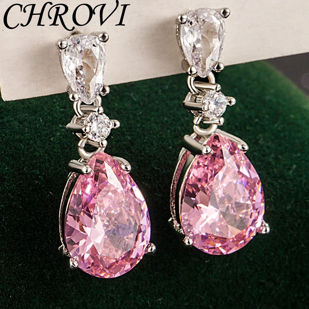Exquisite 925 sterling silver ultra-shiny diamond hollow drop-shaped earrings for women. Petite and elegant ear ornaments.