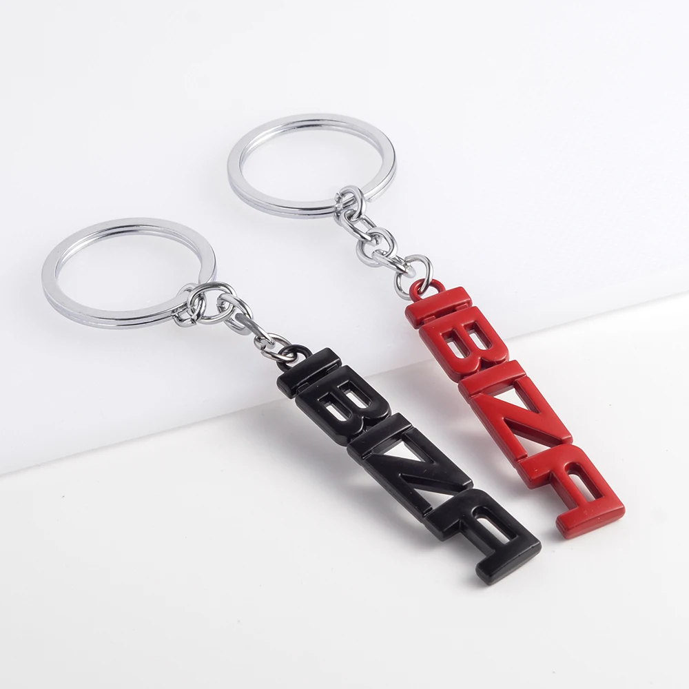 Car Keychain For Seat Ibiza Logo Metal Keyring Key Ring Holder Accessories