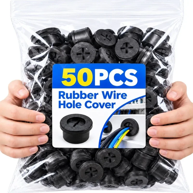 Multi-Sizes Black Rubber Seal Gasket Flexible Grommets Cross Opening Wire Protection Plug For Electrical Wire Organizer Gaskets