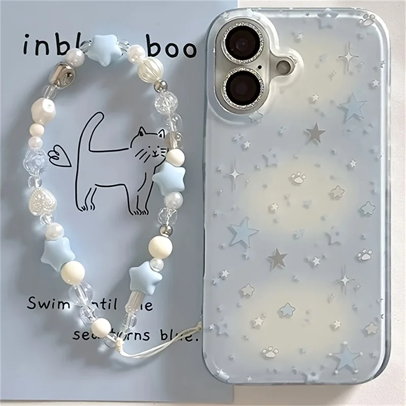 Phone Cases Pinterest - Blue Gradient Stars Phone Case For