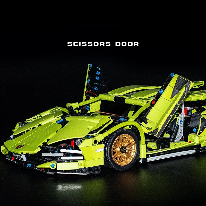 Technicial MOC 9913 Sian FKP 37 Racing Super Sport Car Supercar SportCar Model 1280PCS Building Blocks Brick Puzzle Toys Gift