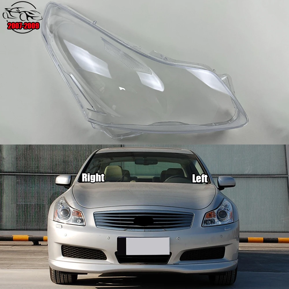 

For Infiniti G series G35 G37 2007 2008 2009 Lampshade Case Headlamp Lens Replacement Front Auto Protection Shell Cover