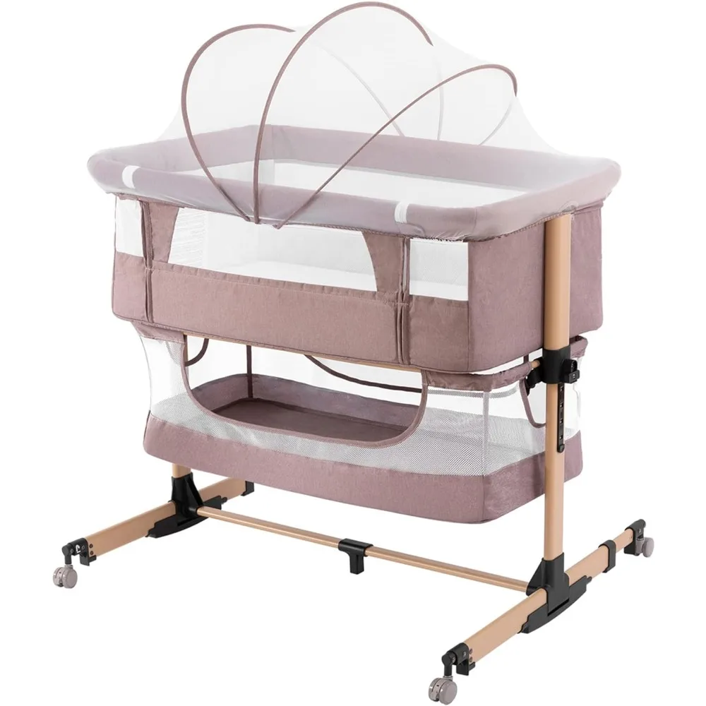 

3 in 1 Adjustable Portable Crib, Bassinet and Bed for Infants