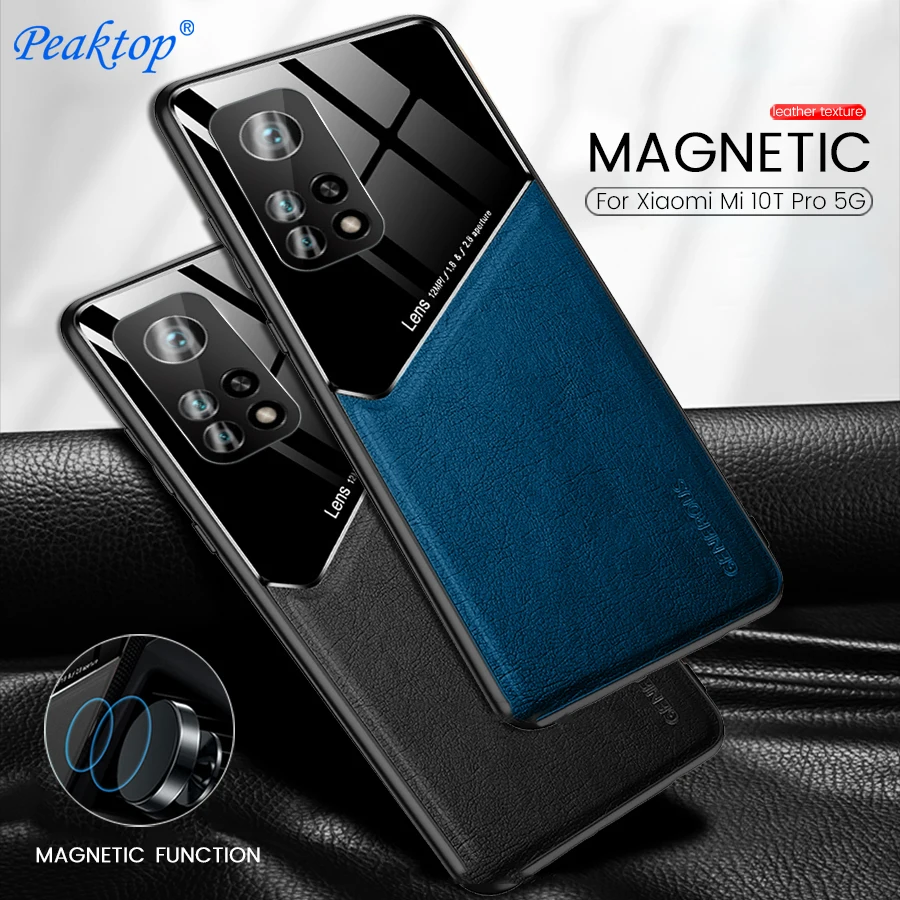 Leather Magnet Case for Xiaomi Mi 10T Pro Case Cover TPU Silicone Soft Frame Phone Cases On Mi 10T Xiaomi10T Pro 10 t Mi10tpro