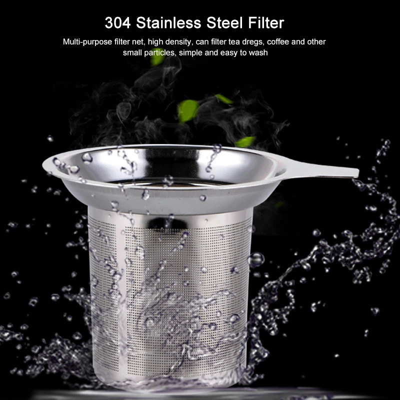 Stainless Steel Tea Infuser Silver Mesh Kitchen Safe Density Reusable Tea Strainer Tea Filter Drinkware Tools Accessories