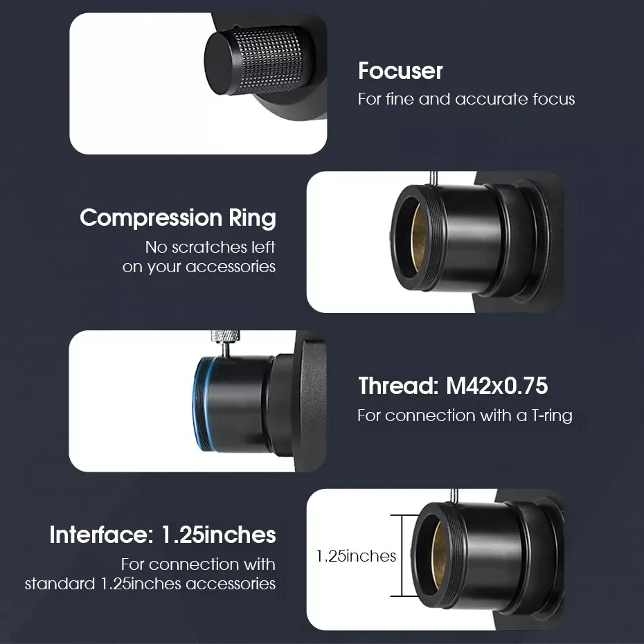 SVBONY MK105 astronomisches Teleskop OTA Maksutov Cassegrain Öffnung 105mm für Planetenbeobachtung und Fotografie