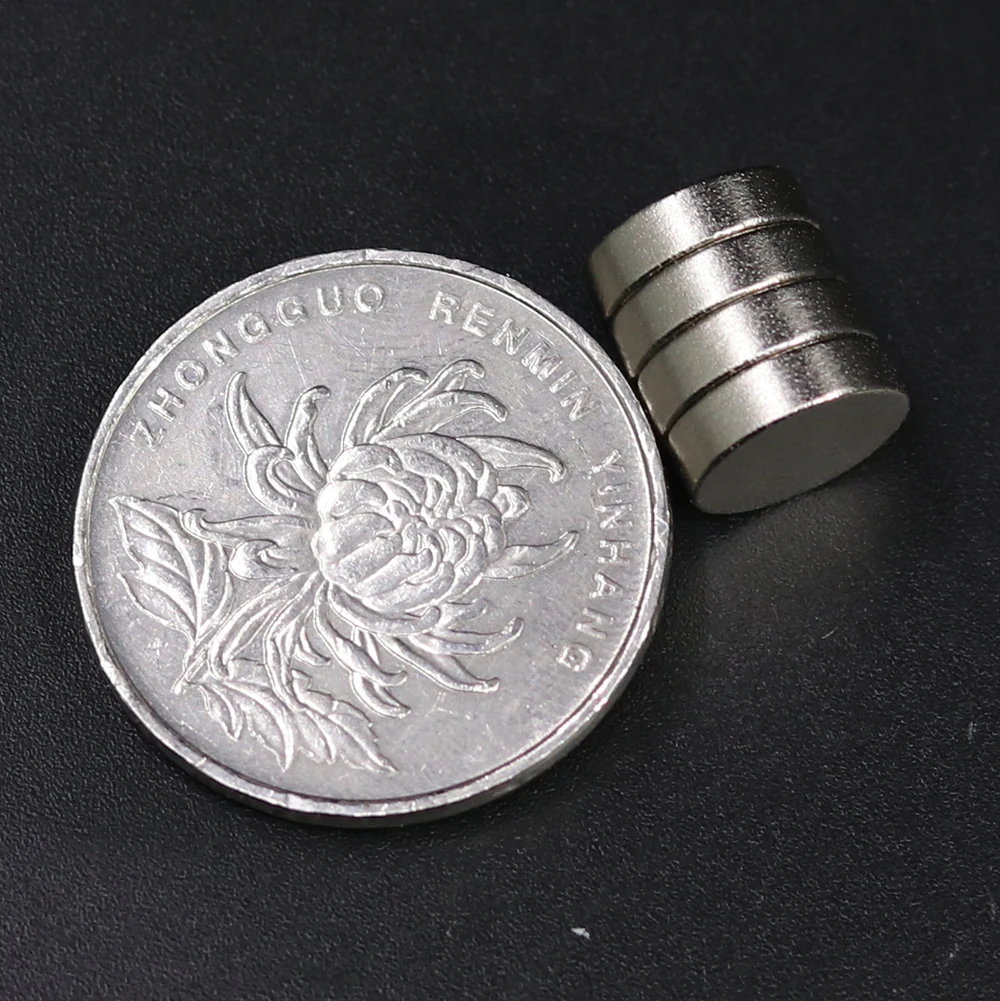 5/10/20/50/100 Stück 10 x 3 Neodym-Magnet, 10 mm x 3 mm, N35 NdFeB, rund, superstark, stark, permanent magnetisch, Scheibe 10 x 3