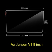 Tempered Glass Screen Protective Film For Junsun V1 9 inch10.1 inch Car Sticker Radio Stereo DVD GPS LCD Screen anti-scratch 