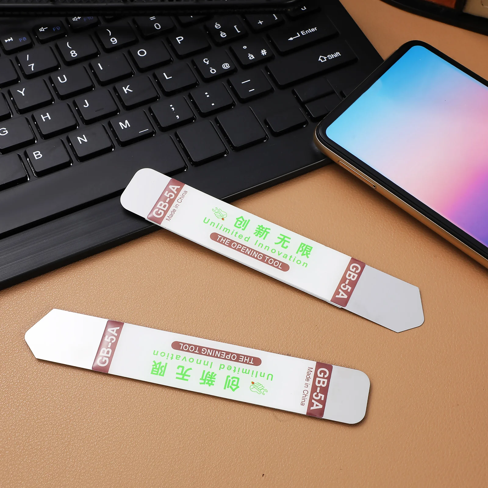 

5Pcs Ultra-Thin Stainless Steel Phone Opener Pry Tool Bar for Mobile Phone Tablet Laptop Repair Opening Screen Replacement