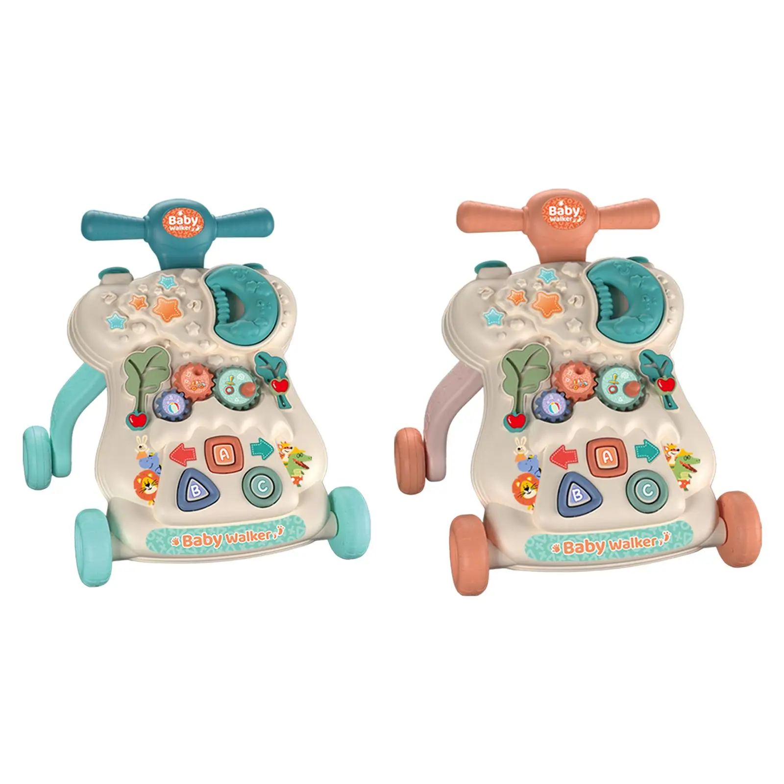 Sit to Stand Up Learning Walker for 1 2 Year Old Child Push Toy with Adjustable Speed Non Slip Wheels