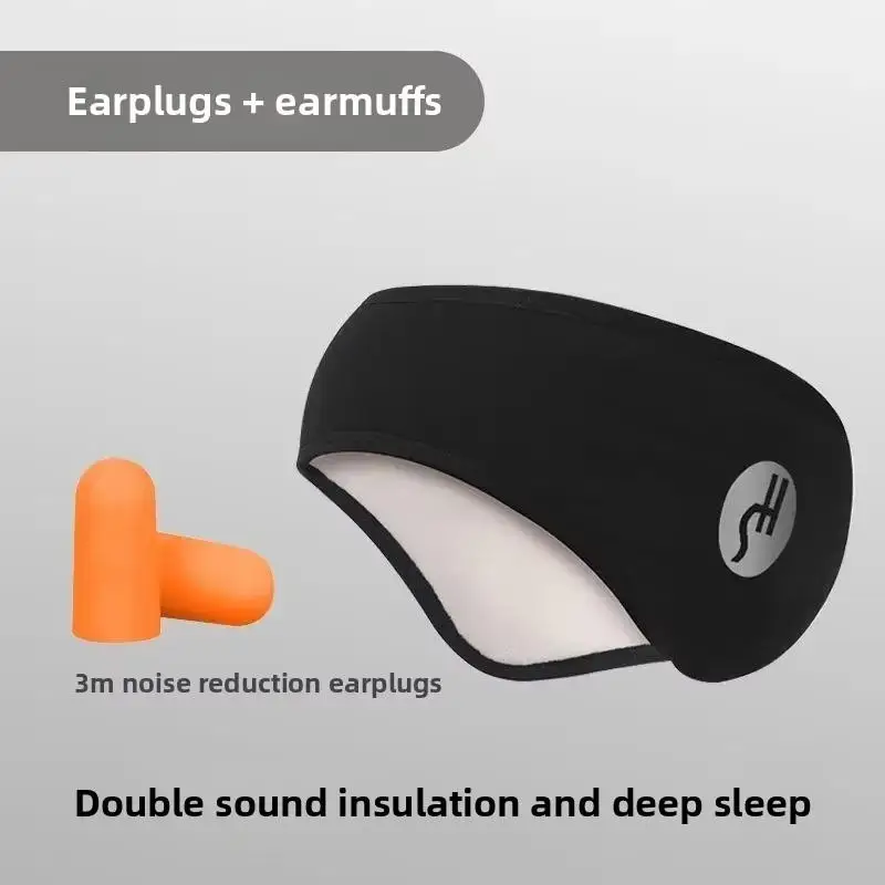 2 in 1 Tappi per le orecchie per il sonno con riduzione del rumore Uomo Donna Inverno Ciclismo Cuffie per le orecchie Viaggio Pisolino Pausa pranzo Cuffie per l'isolamento acustico