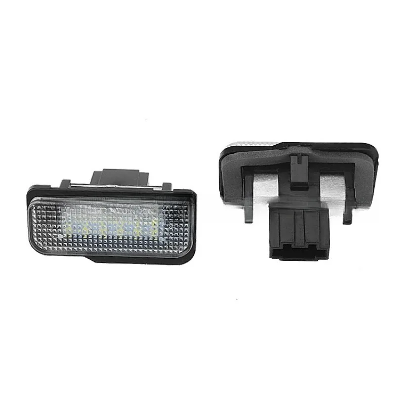 

New 2PCS Car LED License Plate Light No Error Canbus for Benz White Number Plate for Mercedes W211 4D W203 5D W219 R171 2D 12V