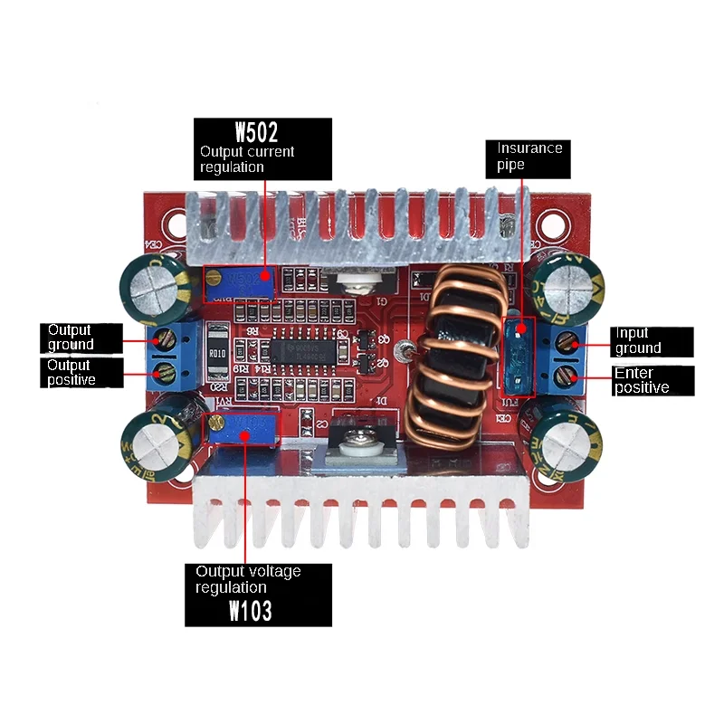 DC 400W 15A Step Up Boost Converter Constant Current LED Driver Voltage Charger Module 8.5-50V to 10-60V