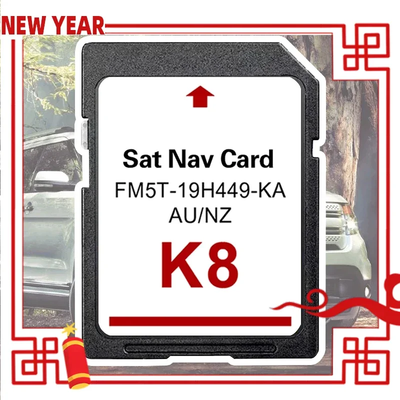 

GPS AU NZ map 2022 Sat Nav SD Card 8GB Accessories FM5T-19H449-KA for Ford Sync2 Multimedia Navigation Focus Mondeo Car K8 Maps