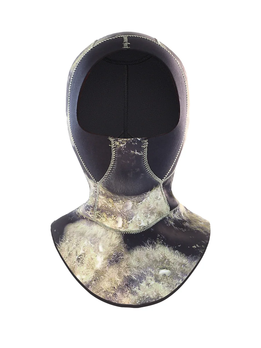 2MM Camo Neoprene UnderWater Hunting Snorkeling Diving Cap Scuba Outdoor pesca subacquea Beach Swim Hat kayak surf BathingCap