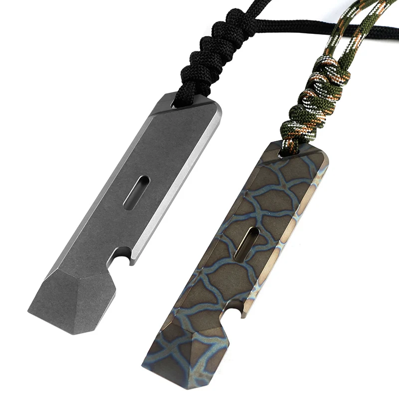 EDC tytan alloy łom narzędzia ręczne odkryty sprzęt kempingowy EDC narzędzia wielofunkcyjne kolekcja prezentów — zdjęcie 6