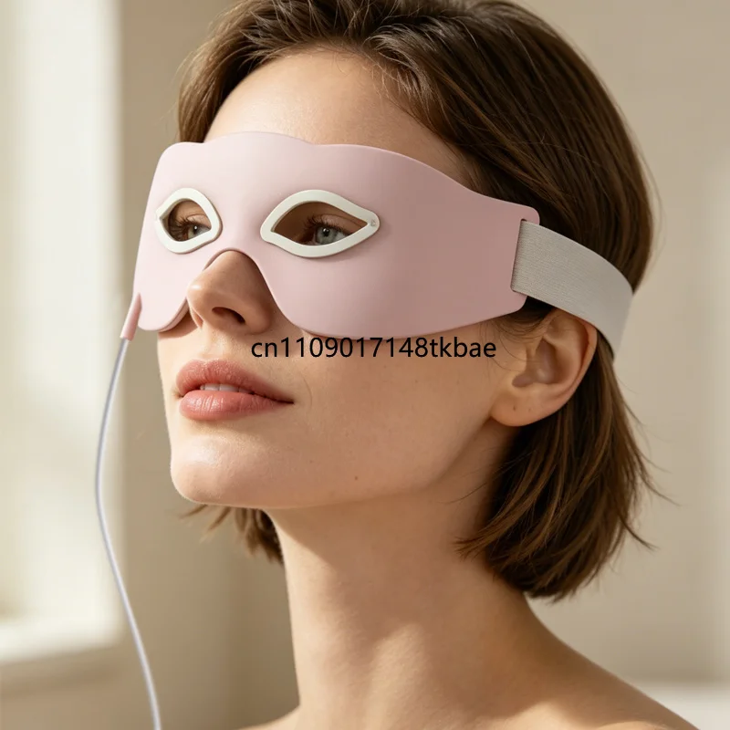 Home Use LED Light Therapy Eye Mask Red Infrared Light Device for   Wrinkle and Puffy Eyes Treatment