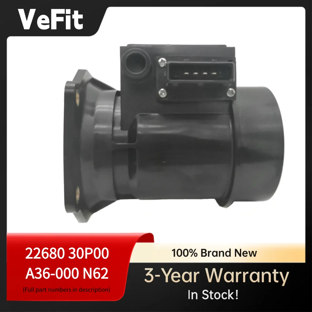 

Mass Air Flow Sensor MAF 22680-30P00 A36-000 N62 for Nissan 300ZX Z32 3.0L Twin Turbo VG30DETT