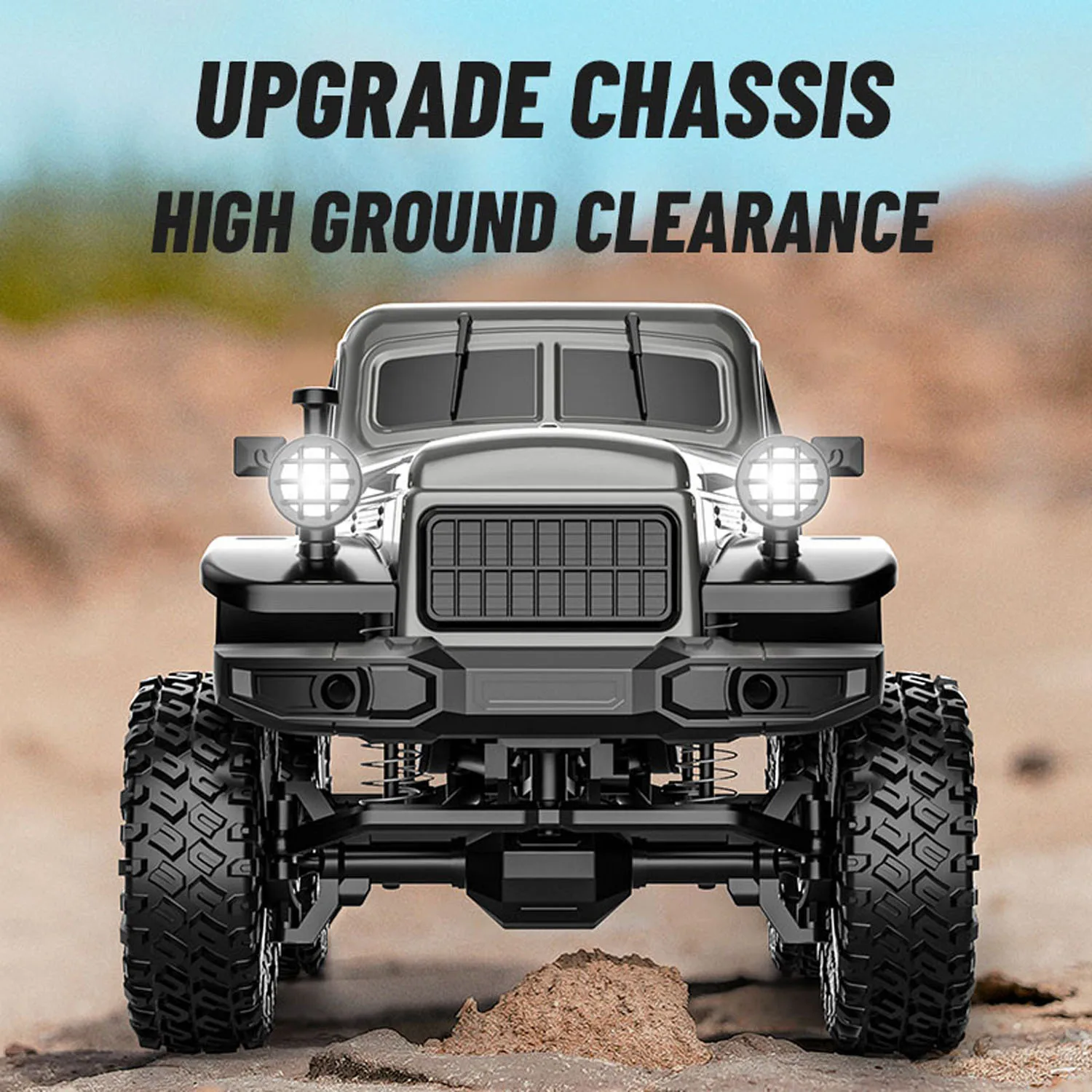 

2.4G Radio Control Pickup Truck Toy 1/18 4WD RC Off Road Vehicle C8813 Simulation Rock Crawler Car RTR Brushed Motor ESC Toys