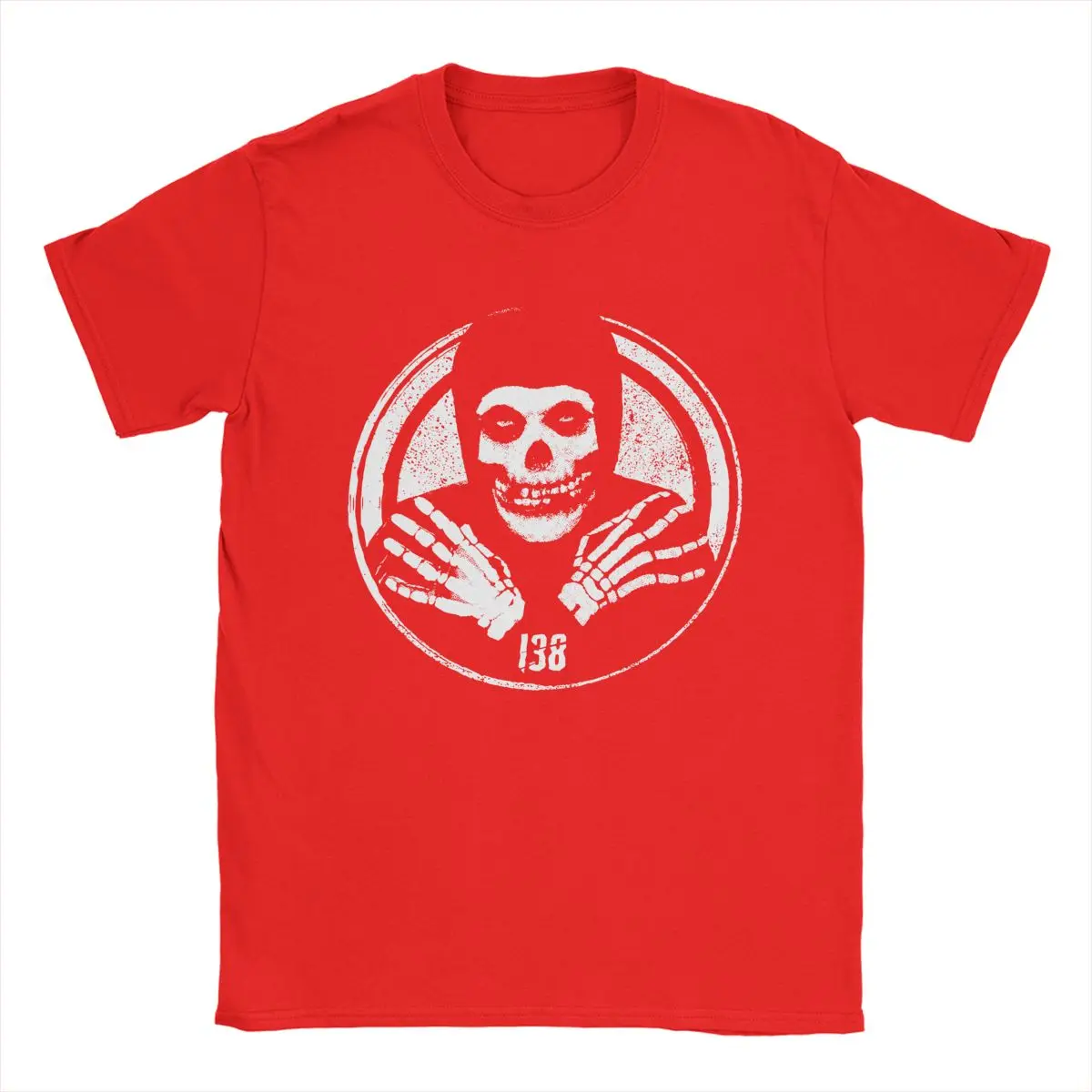 Crimson Ghost Misfits Men T Shirts Skull Funny Tee Shirt Short