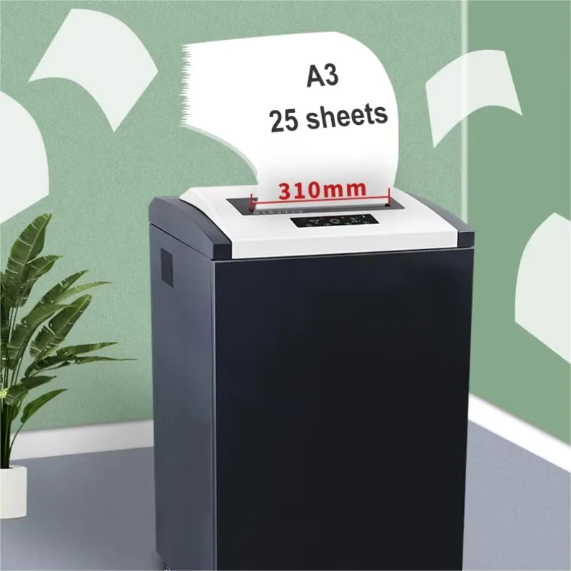Most Popular Manual Heavy Paper Shredder Machine Industrial High Security P-5 Micro Cut 25sheets A3 A4 Paper Credit Cards