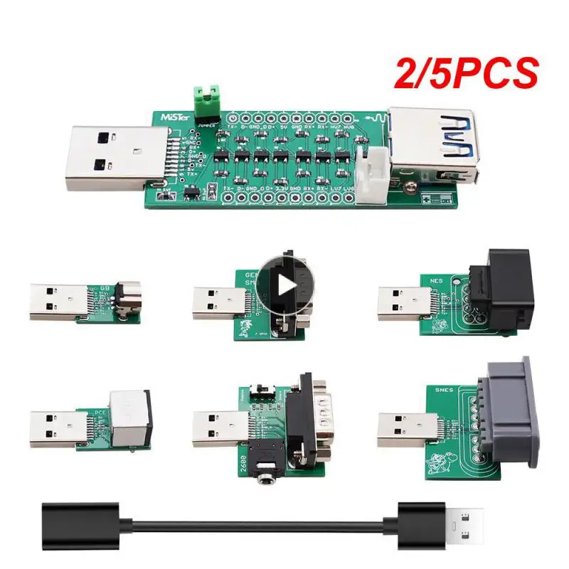 

2/5PCS RetroScaler USB 3.0 SNAC Controller Adapter Game Controller Conveter For DE10-Nano MiSTerFPGA Mister IO Board GENSMS SNES