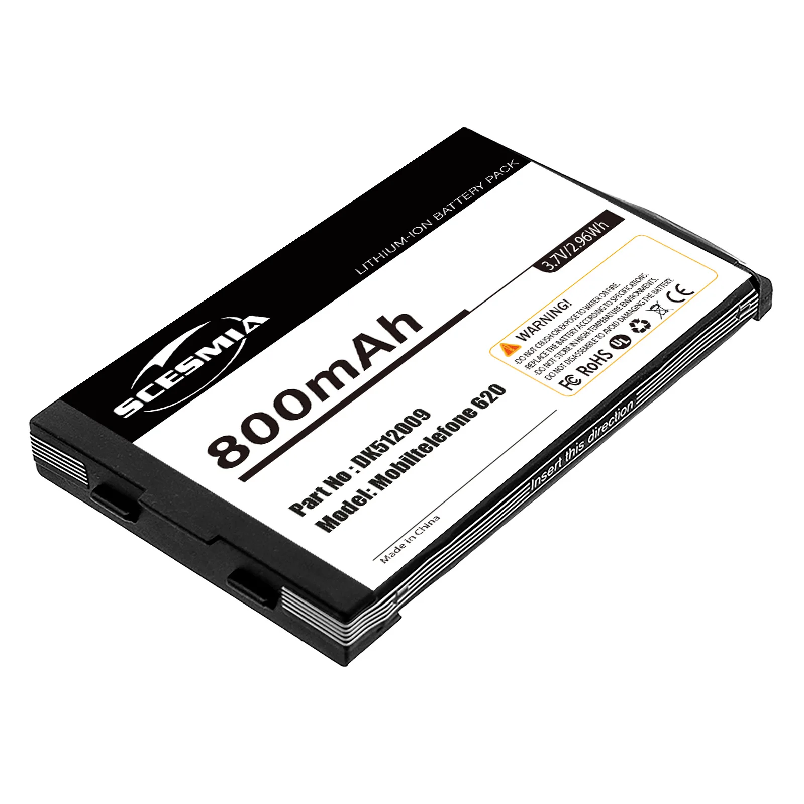 

Li-ion Cordless Phone Battery for Detewe, 3.7V, 800mAh, Compatible Models: 600d, 610d, 612d, 620d, 622d, 630d, 632d, 650c, DTS