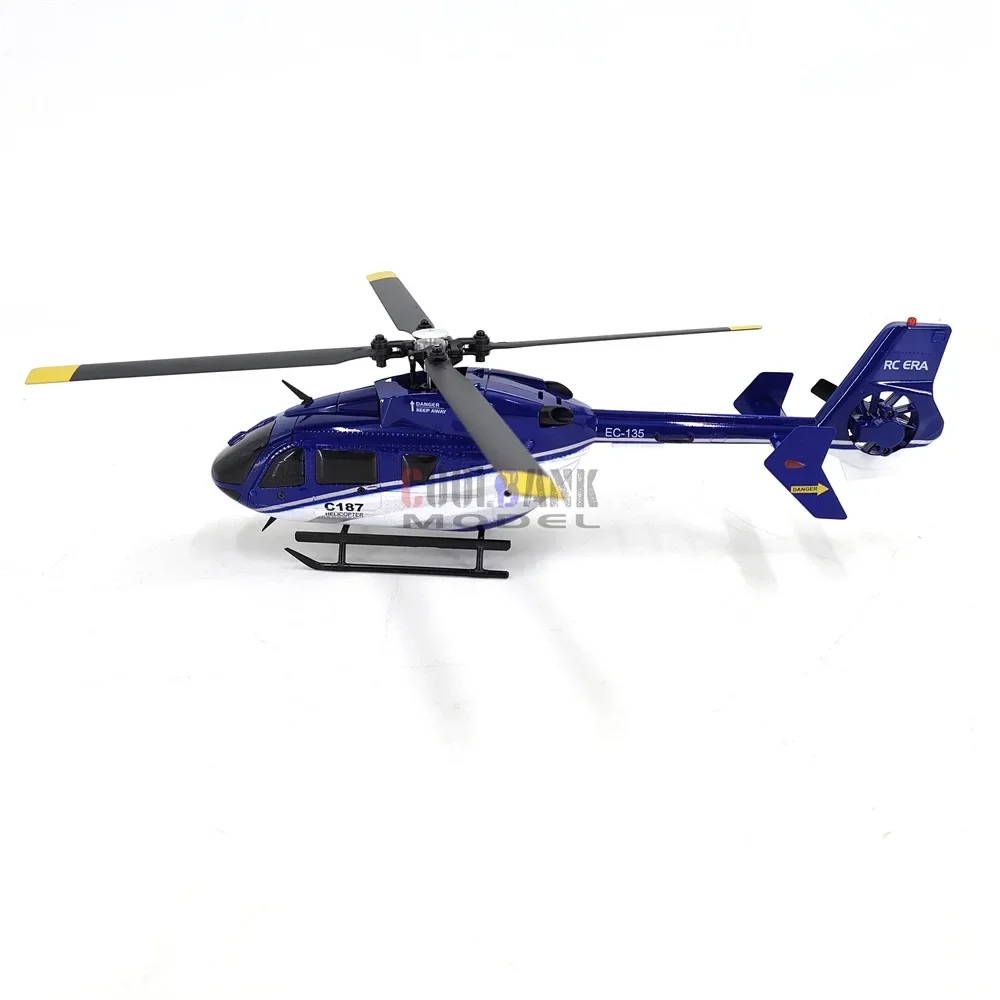 Aeronave de controle remoto com lâmina única, Aileron, modelo Ec135, C187, helicóptero, aeronave grátis, brindes de brinquedo para crianças