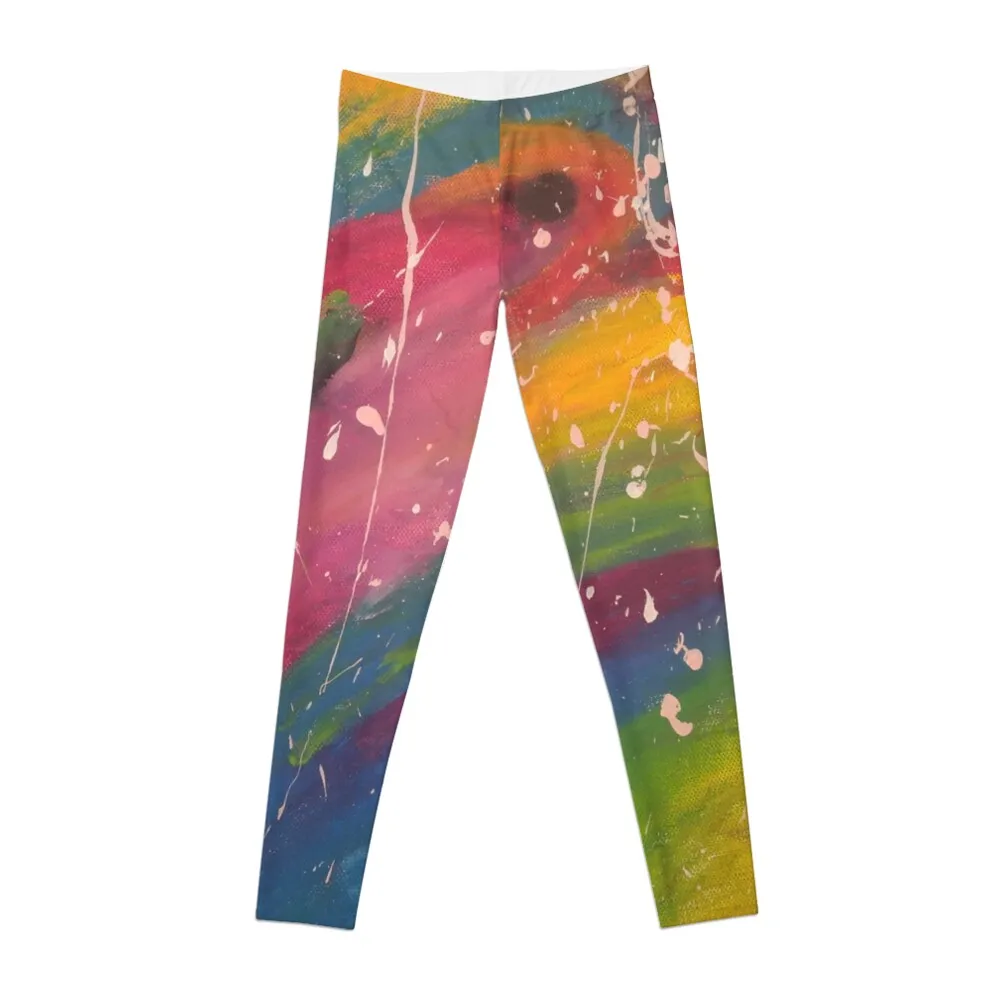 

splatter abstract Leggings sporty woman gym gym clothing Jogger pants Sports female Womens Leggings