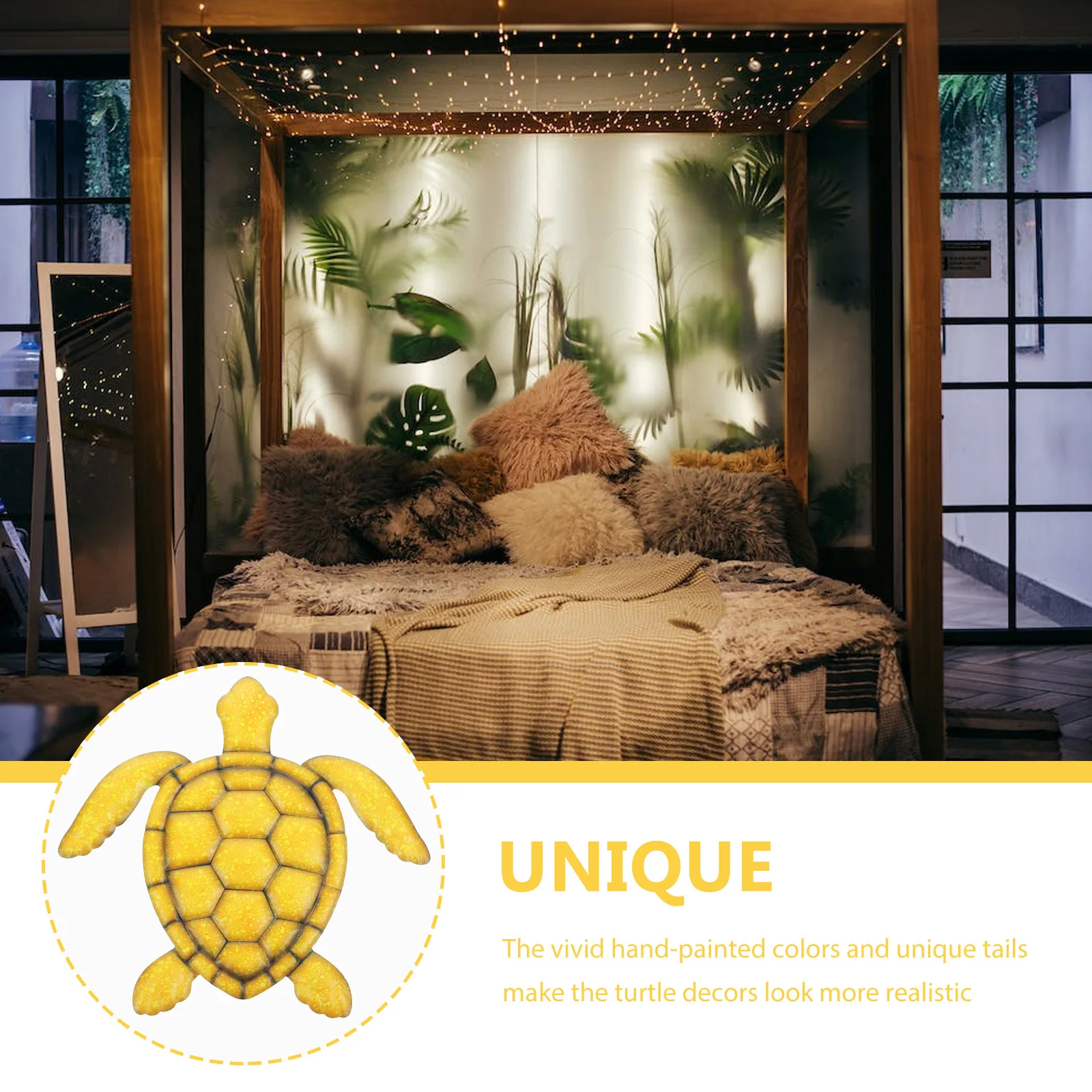 

3D Metal Turtle Art Ornament Iron Decorative Hanging Craft For Garden Fence Home Living Room Wall Sculptures Iron Turtle