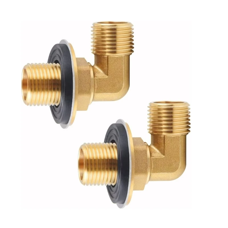 

2Pcs 90 Degree Elbow Joint Wall Mount Faucet Installation Kits Plumbing Fitting
