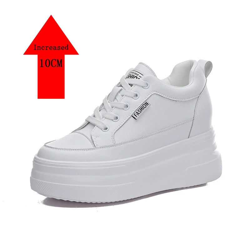 Sommer bequeme und atmungsaktive Damen dicke Sohle Erhöhung 10cm Casual Sport Mode neue innere Erhöhung Freizeit schuhe