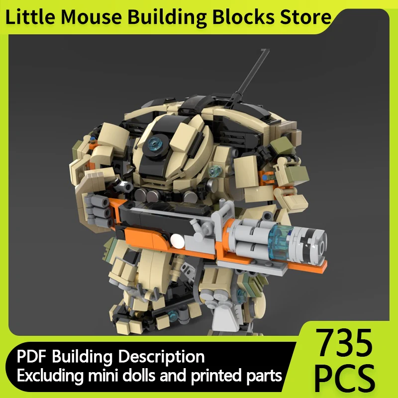 

Popular Game Model MOC Building Bricks Heavy Combat Mecha Modular Technology Gifts Holiday Assemble Children Toys Suit