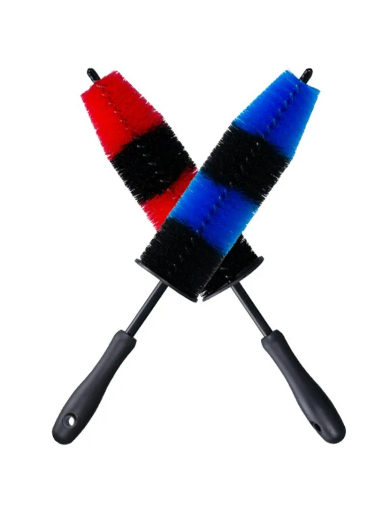 Brosse de nettoyage de pneus de jante de roue de voiture, 43cm, nettoyeur de poils souples, sans rayures, outil de lavage des détails de voiture, outils de nettoyage à poils souples