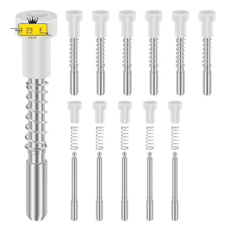 

A23E-12-Pack Window Screen Plunger Latches With Caps, Larbeti 5/32 X 1-1/2 Inch For Effective Screen Retention And Repair