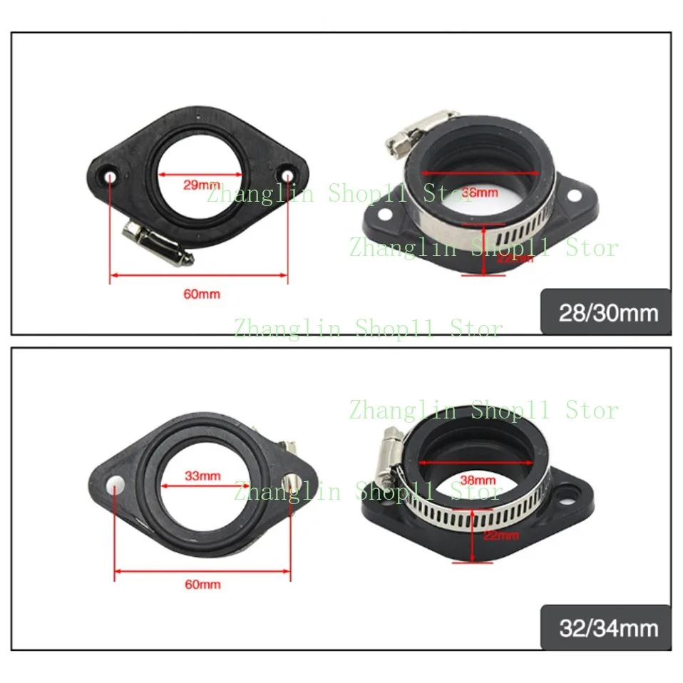 Motorcycle Carburetor Joint Intake Adjuster Interface Carb Adapter for PWK21 24 26 28 30 PE28 30 32 34mm