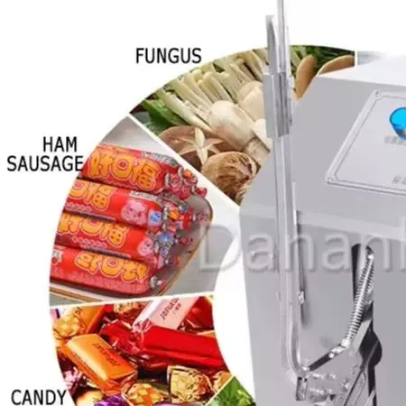 Induction Pedal Buckle Type Shopping Bag Sealing Machine, Small Household Ham Sausage U-Shaped Sealing Clamp Machine