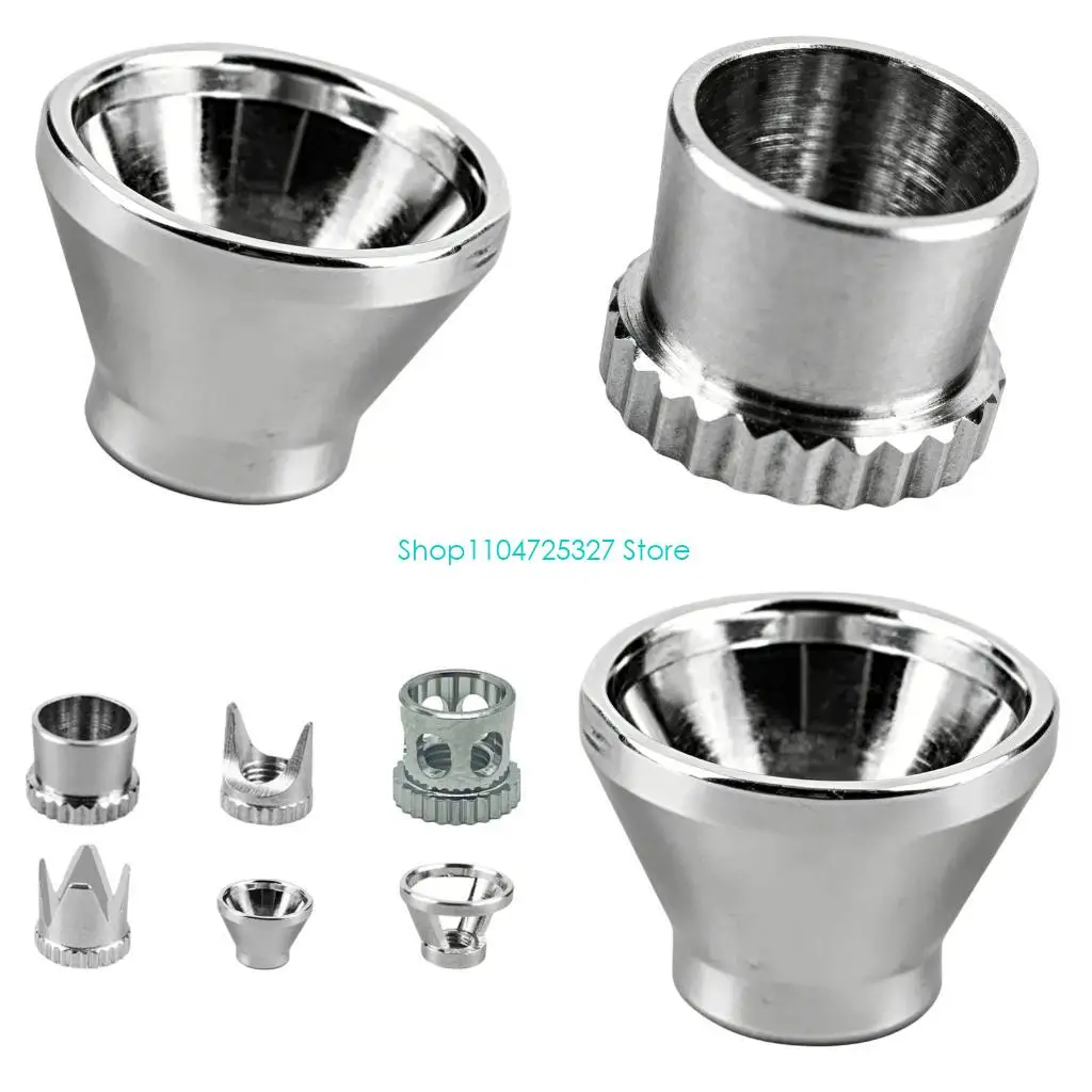 D8KF Quality Airbrush Cap For Miniature Painting Gunpla Customization Crown Hollow Flat Tip Option Airbrush Cover