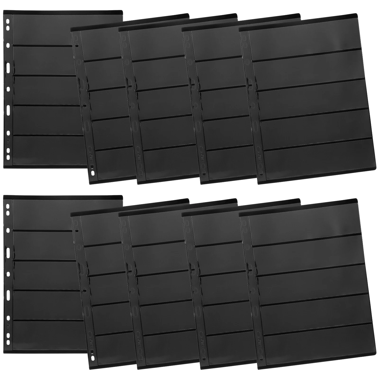 10pcs Loose-Leaf Sheets Reusable Transparent Binder For Stickers Cards Photos Storage Collection Insert A5
